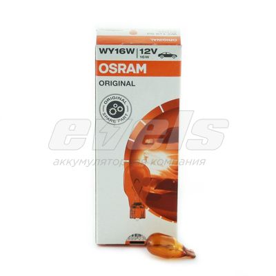 Лампа "OSRAM" 12v 16W (W2,1x9,5d) /WY16W — основное фото